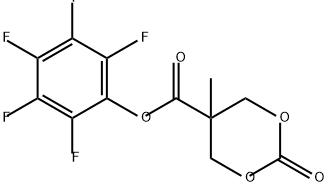 5-甲基-2-氧代-1,3-二氧六环-5-羧酸五氟苯酯 结构式