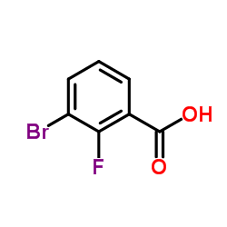 3-溴-2-氟苯甲酸 结构式