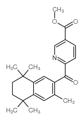 6-(3,5,5,8,8-PENTAMETHYL-5,6,7,8-TETRAHYDRO-NAPHTHALENE-2-CARBONYL)-NICOTINIC ACID METHYL ESTER 结构式