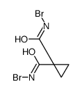 N,N'-二溴环丙烷-1,1-二甲酰胺 结构式