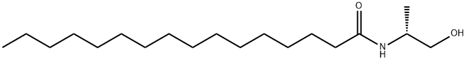 N-[(1R)-2-羟基-1-甲基乙基]十六酰胺 结构式
