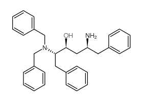 (2S,3S,5S)-5-氨基-2-(二苄基氨基)-1,6-二苯基己-3-醇 结构式