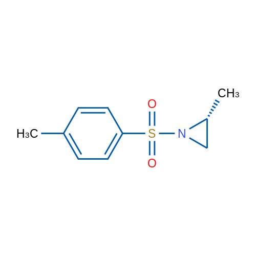 (2R)-2-甲基-1-对甲苯磺酰基氮丙啶 结构式
