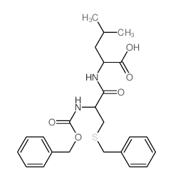 2-[(3-benzylsulfanyl-2-phenylmethoxycarbonylamino-propanoyl)amino]-4-methyl-pentanoic acid 结构式