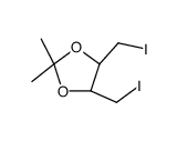 (-)-反式-4 5-双(碘甲基)-2,2-二甲基-1 3-二氧戊环 结构式