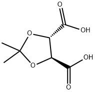 (4S,5S)-2,2-二甲基-1,3-二氧戊环-4,5-二羧酸 结构式