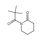 1-(2,2-二甲基-1-氧代丙基)-2-哌啶酮 结构式
