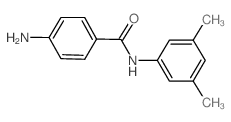 4-氨基-N-(3,5-二甲基苯基)苯甲酰胺 结构式