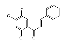 2-Propen-1-one, 1-(2,4-dichloro-5-fluorophenyl)-3-phenyl- 结构式