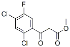 2,4-二氯-5-氟-β-氧代苯丙酸甲酯 结构式