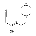 N-(2-吗啉乙基)氰基乙酰胺 结构式