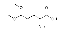 5,5-二甲氧基正缬氨酸 结构式