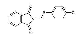 N-[(4-Chlorophenyl)thiomethyl]phthalimide 结构式