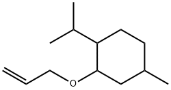 4-甲基-1-(1-甲基乙基)-2-(2-丙烯-1-基氧基)环己烷 结构式