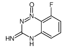 8-氟-1,2,4-苯并三嗪-3-胺-1-氧化物 结构式