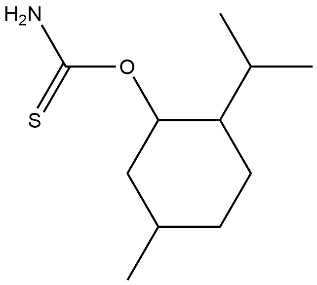 硫代氨基甲酸 l-薄荷酯 结构式