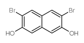 3,6-二溴-2,7-二羟基萘 结构式