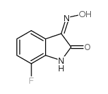 7-氟-3-(肟基)吲哚啉-2-酮 结构式