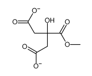 2-羟基-1,2,3-丙烷三甲酸-2-甲酯 结构式