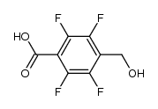 2,3,5,6-四氟-4-(羟甲基)苯甲酸 结构式