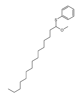 Benzene, [(1-methoxypentadecyl)thio]- 结构式