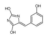(5E)-5-[(3-羟苯基)亚甲基]咪唑烷-2,4-二酮 结构式