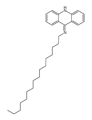 N-十六烷基-9-吖啶胺 结构式