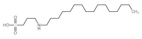 3-(Hexadecylamino)-1-propanesulfonic acid 结构式
