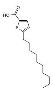 5-癸基噻吩-2-羧酸 结构式