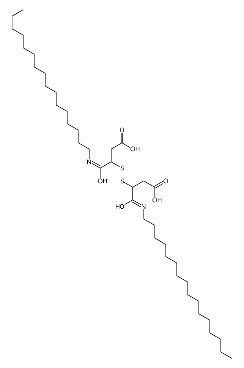 Butanoic acid, 3,3'-dithiobis[4-(hexadecylamino)-4-oxo- (9CI) 结构式