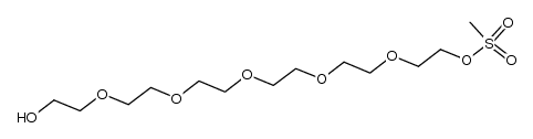 3,6,9,12,15-Pentaoxaheptadecane-1,17-diol, 1-methanesulfonate 结构式
