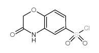 3-氧-3,4-二氢-2H-1,4-苯并恶嗪-6-磺酰氯 结构式