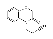 3-[2H-1,4-苯并噁嗪-3(4H)-酮-6-基]丙腈 结构式