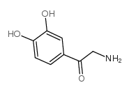 2-氨基-1-(3,4-二羟基苯基)乙烷-1-酮 结构式