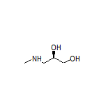 (R)-3-(甲氨基)丙烷-1,2-二醇 结构式