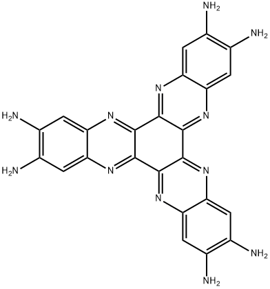 二喹喔啉并[2,3-a:2',3'-c]吩嗪-2,3,8,9,14,15-六胺 结构式