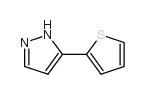 3-(2-噻吩)吡唑 结构式
