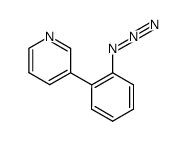 Pyridine, 3-(2-azidophenyl)- 结构式
