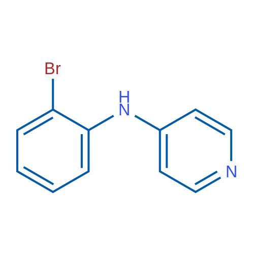 4-(2-溴苯胺)吡啶 结构式