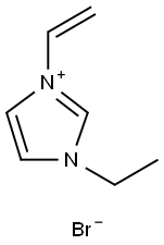 1-乙基-3-乙烯基咪唑鎓溴化物 结构式