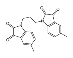 1H-Indole-2,3-dione, 1,1'-(1,3-propanediyl)bis[5-methyl- 结构式