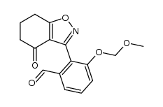 Benzaldehyde, 3-(methoxymethoxy)-2-(4,5,6,7-tetrahydro-4-oxo-1,2-benzisoxazol-3-yl)- 结构式