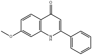 7-甲氧基-2-苯基-喹啉-4-醇 结构式