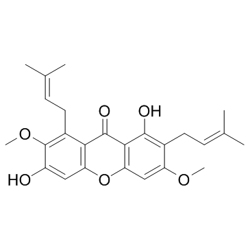 β-倒捻子素 结构式