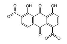 1,8-二羟基-2,5-二硝基蒽醌 结构式