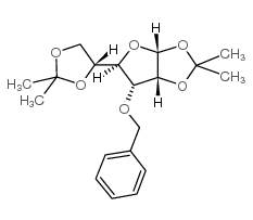 3-O-苄基-1,2:5,6-双-O-异丙亚基-alpha-D-呋喃半乳糖 结构式