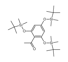 Ethanone, 1-[2,4,6-tris[[(1,1-dimethylethyl)dimethylsilyl]oxy]phenyl]- 结构式