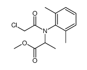 N-(2-氯乙酰基)-N-(2,6-二甲基苯基)丙氨酸甲酯 结构式