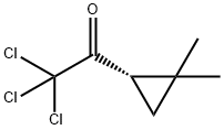 2,2,2-三氯-1-[(1S)-2,2-二甲基环丙基]乙酮 结构式
