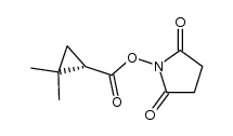 2,5-Pyrrolidinedione, 1-[[(2,2-dimethylcyclopropyl)carbonyl]oxy]-, (S)- (9CI) 结构式